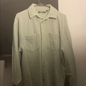 Men's Casual Button Down Shirt - Green